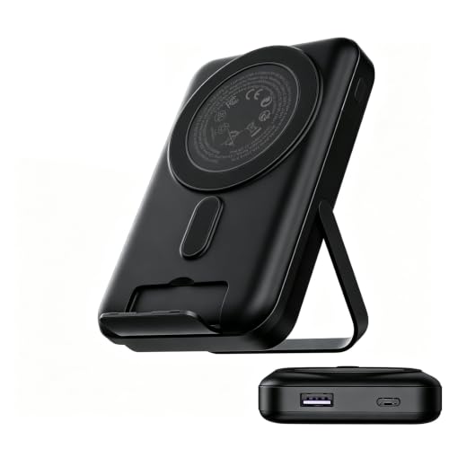 NOBIS Magnetic Power Bank 22.5W 10000mAh Portable Charger with Stand - color: Black