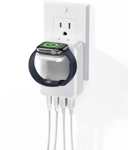 USB C Charger,43W Fast Charging Block with Foldable Magnetic Wireless iWatch Charger Dock, Multiport Power Adapter Compatible with iPhone 16/15/14/13/12/Pro Max/8/7, Tablets, Cellphones,Samsung,iPad