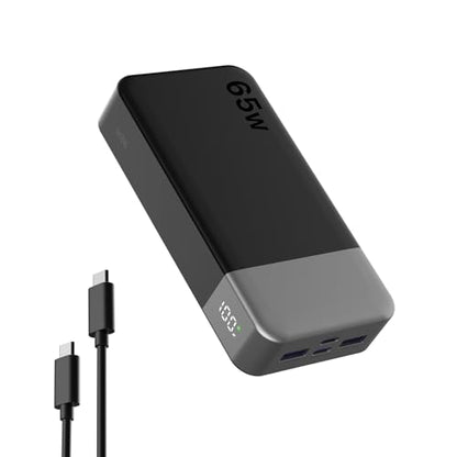 NOBIS Portable Charger 20000mAh 65W Power Bank Fast Charging - color: Black