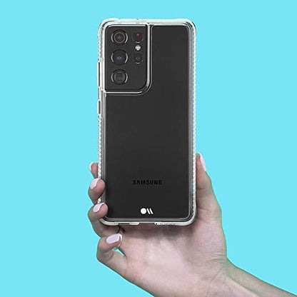 Case-Mate - Tough Plus - Case for Samsung Galaxy S21 Ultra 5G - 15 ft Drop Protection - 6.8 inch - Clear - color: Clear Plus