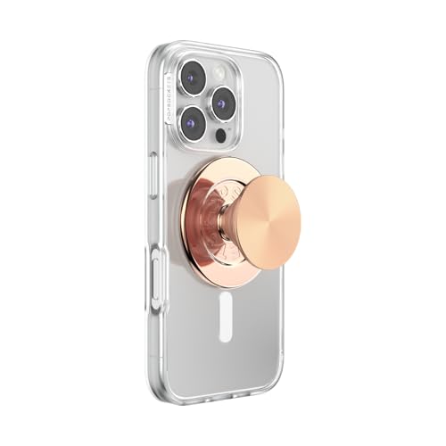 PopSockets Phone Grip for MagSafe, Magnetic Holder- Radial Rose Gold - color: Radial Rose Gold, style: MagSafe