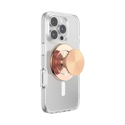 PopSockets Phone Grip for MagSafe, Magnetic Holder- Radial Rose Gold - color: Radial Rose Gold, style: MagSafe