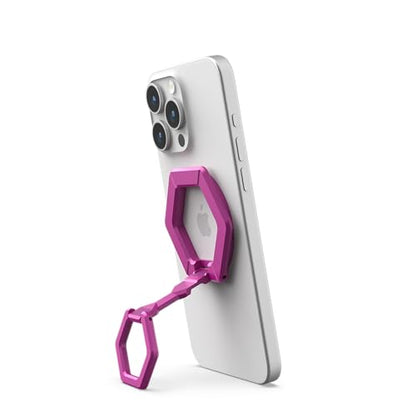 URBAN ARMOR GEAR UAG Magnetic Phone Ring Stand Compatible with MagSafe Magnet, Removable Metal Finger Ring Grip & 360 Rotation Adjustable Kickstand for iPhone 17, Galaxy S26, Orchid Pink
