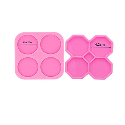 Super Glossy Resin Mold Phone Grip Epoxy Molds, Silicone Molds for Badge Reel DIY Telephone Stands Design (YMDY0533+DY1124) - color: YMDY0533+DY1124