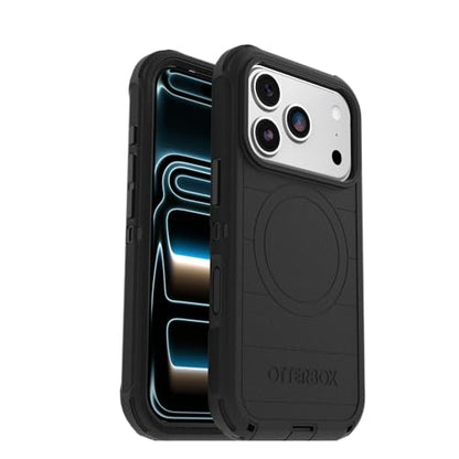 OtterBox iPhone 17 Pro Defender Pro Series Case - Black | Tough, Rugged & Durable iPhone Case, Snaps on MagSafe, Multi-Layer, Impact Absorbing iPhone Case - color: Black, style: iPhone 17 Pro