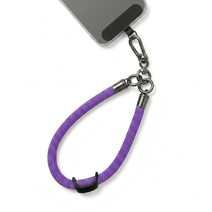 Phone Lanyard Wrist Strap Soft Rope Phone Strap Wrist Lanyard Heavy Duty - color: Purple