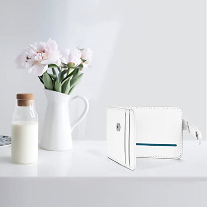 M-Plateau Phone Wallet Stick On, Phone Card Holder With Elastic Magnetic Closure, Slim Wallet Matches Double Sided Tape Compatible with iPhone Case and Most Smartphone (White) - color: White