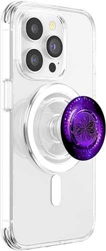 Nebula Mandala Galaxy Purple Stars Dreamy Whirl Tidepool PopSockets PopGrip for MagSafe - style: Magnetic PopGrip