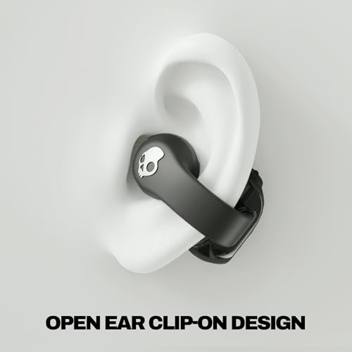 Skullcandy Push 720 Open Wireless Open-Ear Bluetooth Earbuds - True Black - color: Black/Silver