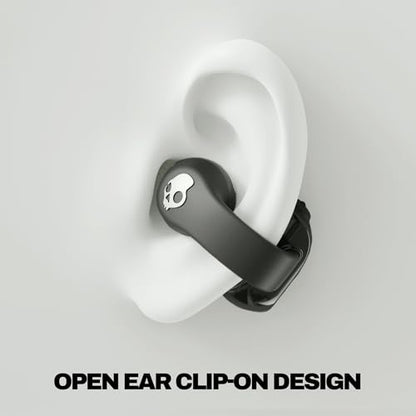 Skullcandy Push 720 Open Wireless Open-Ear Bluetooth Earbuds - True Black - color: Black/Silver