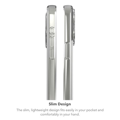 ZAGG Crystal Palace Snap iPhone 15 Pro Max Clear Phone Case - Drop Protection (13ft/4m), Durable Graphene, Anti-Yellowing, and Scratch-Resistant MagSafe Phone Case - size: iPhone 15 Pro Max, style: With Magsafe