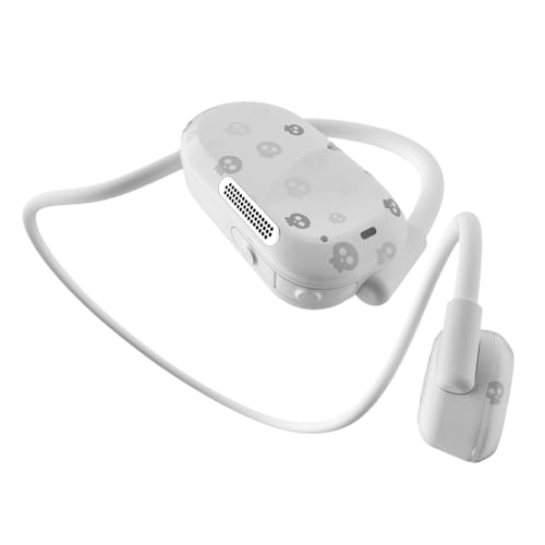 Purity Air Open Ear Headphones - True Air Conduction Wireless Bluetooth Open Ear Earbuds with Dual Mic for iPhone/Android - Secured Long Wearing Comfort, Sports Sweat Resistant (Charming Skulls) - color: Charming Skulls