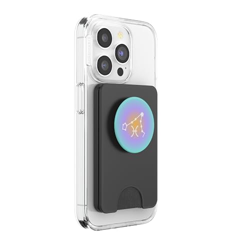 PopSockets Zodiac Phone Grip - Pisces Star Sign PopSockets PopWallet for MagSafe - style: Magnetic PopWallet