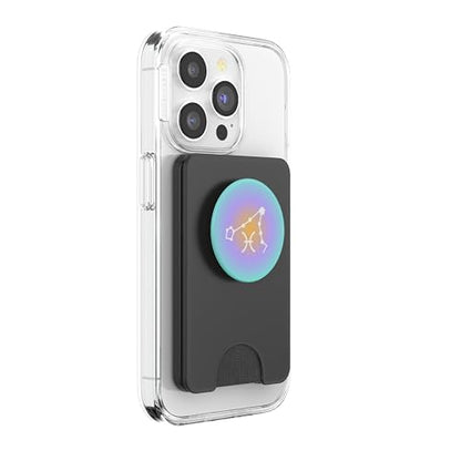 PopSockets Zodiac Phone Grip - Pisces Star Sign PopSockets PopWallet for MagSafe - style: Magnetic PopWallet