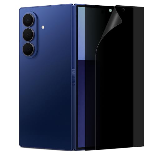2-Pack Front Privacy Screen Protector for Samsung Galaxy Z Fold 8 Ultra, Anti-Glare TPU+EPU Self-Healing Film, Easy Install with Alignment Jig, Anti-Fingerprint, Bubble Resistant (Galaxy Z Fold 7) - size: Galaxy Z Fold 7