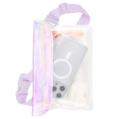 Case-Mate Soap Bubble IP68 Waterproof Fanny Pack - Iridescent - color: Iridescent Clear