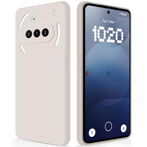 GiiYoon Silicone Case for Nothing Phone 3a, Off White - color: Off-white, size: Nothing Phone 3a