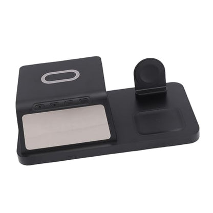 15W Fast Charging Station, Multifunctional Wireless Charger, Portable Charger Base for Phone, Watch & Earbuds, Support 3 Devices Charging