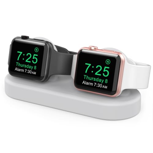 Delidigi for Dual Apple Watch Charger Stand, Charging Cable Not Included - color: Grey, Charger Not Included!