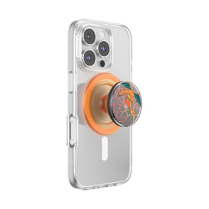 PopSockets Phone Grip for MagSafe, Magnetic Holder- Charizard Flight - color: Charizard in Flight, style: MagSafe
