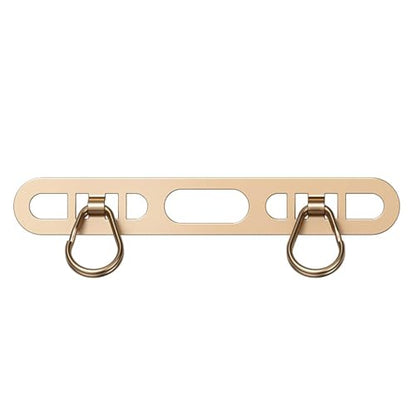 Phone Tether Tab with Two Hook, 0.4mm Ultra-thin Stainless Steel Cellphone Metal Patch,Universal Lanyard Tether Tab for Cell Phone - color: J