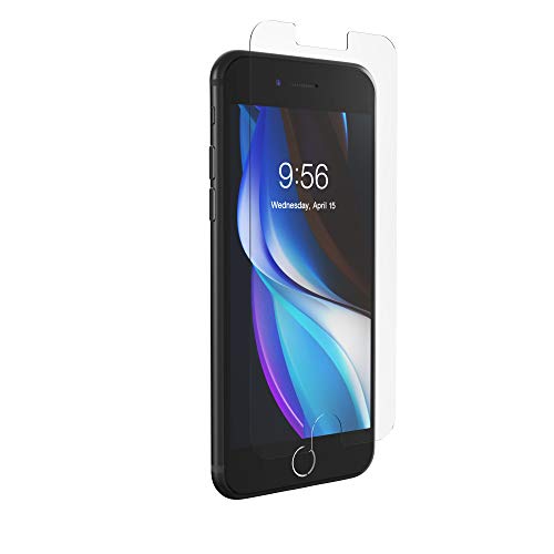 ZAGG Glass Elite VisionGuard+ Screen Protector - Made for Apple iPhone SE2 (2020) - Impact Protection, Fingerprint Resistant, InvisibleShield, Scratch Resistant - size: iPhone SE (3rd Gen/ 2nd Gen), style: Glass Elite VisionGuard Plus