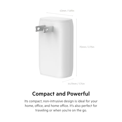 Belkin 37W USB C and USB A Charger Block, USB C to Lightning Cable - style: Dual USB-C & A Port with C-Lightning Cable