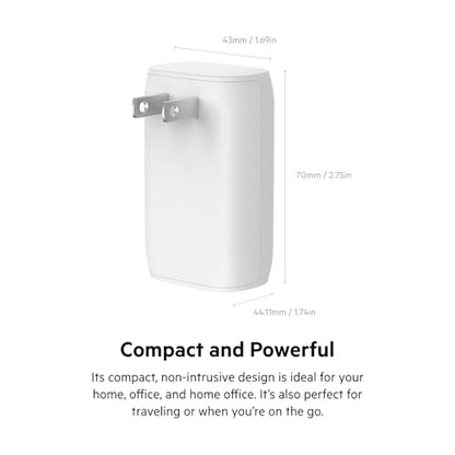 Belkin 37W USB C and USB A Charger Block, USB C to Lightning Cable - style: Dual USB-C & A Port with C-Lightning Cable
