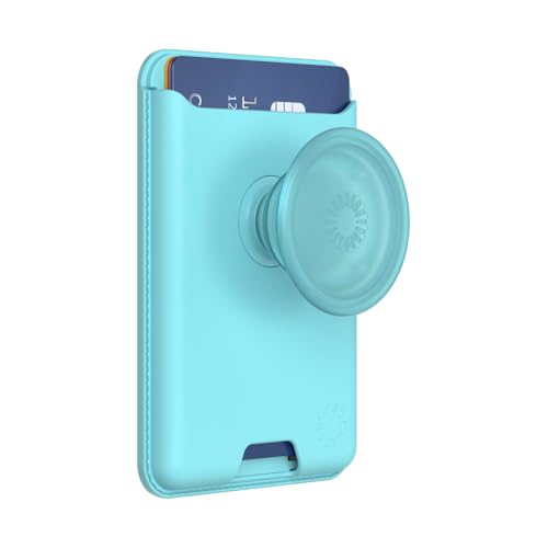 PopSockets Phone Wallet for MagSafe with Grip- Butterfly Pea Blue - color: Butterfly Pea Blue, style: MagSafe