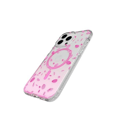 Tech21 FlexQuartz Phone case for iPhone 15 Pro Max - Compatible with MagSafe - 15x Military Standard Protection - Cherry Blossom Design - color: Pink, size: iPhone 15 Pro Max
