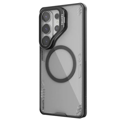 Nillkin Magnetic Case for Samsung Galaxy S26 Ultra, [2-in-1 Lens Cover & Hidden Kickstand] [MagSafe Compatible & Anti-Yellowing] Shockproof S26 Ultra Translucent Slim Case for Men Women, Clear Black - color: Clear Black