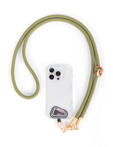 Cell Phone Lanyard ×1, Tether Tab ×2, Universal Adjustable Phone Strap, Crossbody, Neck Phone Lanyard, Rope Strap - color: Green-g