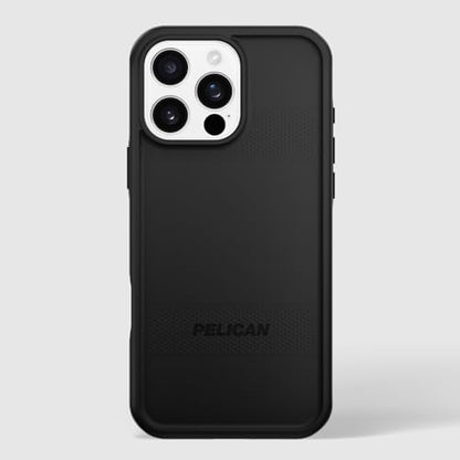 Pelican Protector iPhone 16 Pro Max Case - Rugged MagSafe Phone Case -Black | Magnetic Phone Case w/16ft Military-Grade Drop Protection - Anti-Scratch, Heavy Duty Phone Cover for iPhone 16 Pro Max - color: Black - P