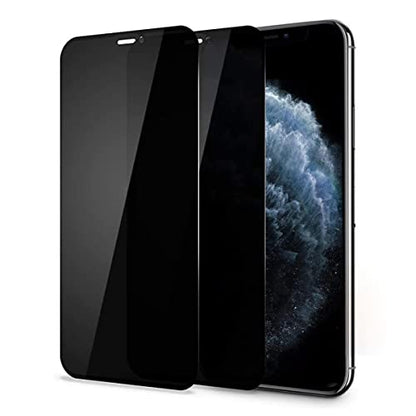 Privacy Screen Protector for iPhone 11/XR,OWRORA 2.5D Edge Full Coverage Anti-Spy 9H Tempered Glass, 6.1’-2 Pack - color: iPhone 11/XR 6.1"-Privacy