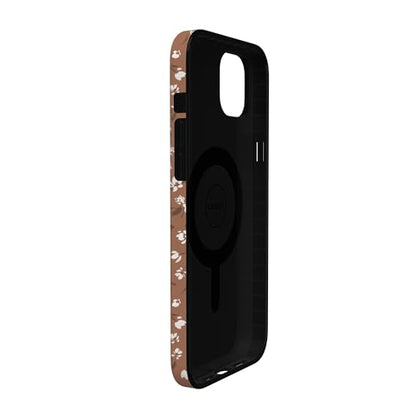 Casely iPhone 14 Plus Case | Mocha Meadow | Tiny Flowers | Compatible with MagSafe | Classic Ultra Slim Design - color: Mocha Meadow | Tiny Flowers