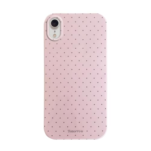 inewateri Compatible for iPhone XR Case with Cute Fashion Polka Dot Aesthetics Design Simple Cases for Soft TPU Slim Protection Cover-Pink - color: Pink, size: iPhone XR