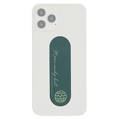 Momostick Flatstick, Cell Phone Finger Grip Strap Holder for Hand, Cell Phone Stand, New Slim Finger Loop Selfie Grip Compatible with Most Smartphones -Candy Ball Dark Green - color: Candy Ball Dark Green