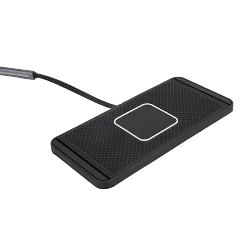 15W Non-Slip Wireless Car Charger, Fast Charging Mat for Safe Driving, Applicable to Mobile Phones, Silicone Material