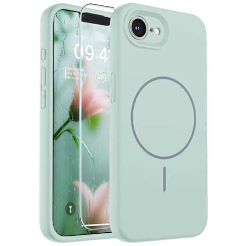 SUPFINE Silicone & Magnetic for iPhone 17e Case/iPhone 16e Case - color: Aquamarine, size: iPhone 17e/iPhone 16e