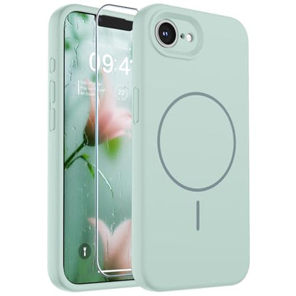 SUPFINE Silicone & Magnetic for iPhone 17e Case/iPhone 16e Case - color: Aquamarine, size: iPhone 17e/iPhone 16e