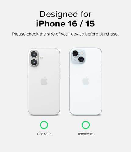 Ringke for iPhone 16/15 Screen Protector [Easy Slide Privacy, 2 Pack] - size: iPhone 16 / 15