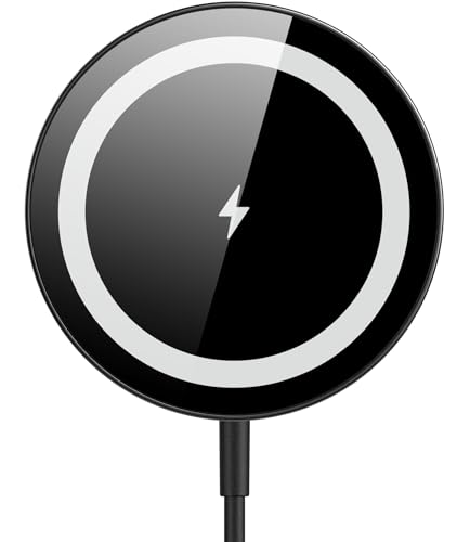for Mag-Safe Charger, Magnetic Wireless Charger, Black - color: Black