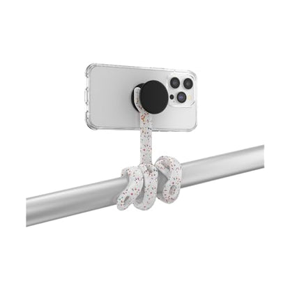 PopSockets Flexible Phone Mount & Stand- Coconute Creme - color: Forest Shimmer Flower