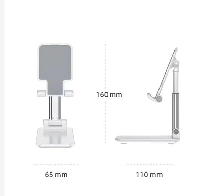 Foldable Desktop Phone and Tablet Stand, Adjustable Universal Mount, Compatible with iPhone, iPad. Useful for Study Table, Office, Home etc. Phone, Ipad, Stand. (Green) - color: Green