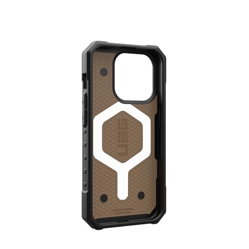 URBAN ARMOR GEAR UAG [Updated Ver] Compatible with iPhone 15 Pro Case 6.1" Pathfinder Dark Earth Built-in Magnet Compatible with MagSafe Charging Rugged Military Grade Dropproof Protective Cover - color: Dark Earth
