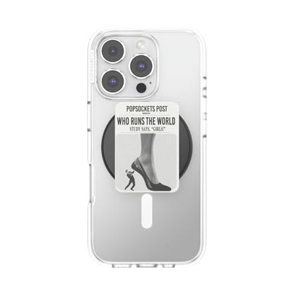 PopSockets Phone Grip for MagSafe, Magnetic Holder- Who Runs the World - color: Who Runs the World, style: MagSafe