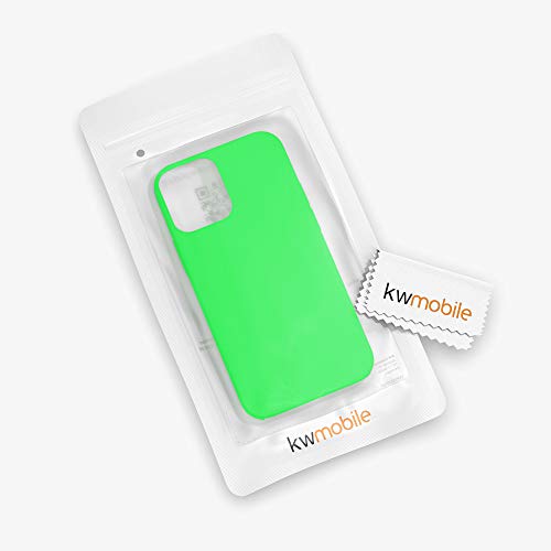 kwmobile Case Compatible with Apple iPhone 12 / iPhone 12 Pro Case - TPU Silicone Phone Cover with Soft Finish - Lime Green - color: lime green, size: iPhone 12 / iPhone 12 Pro