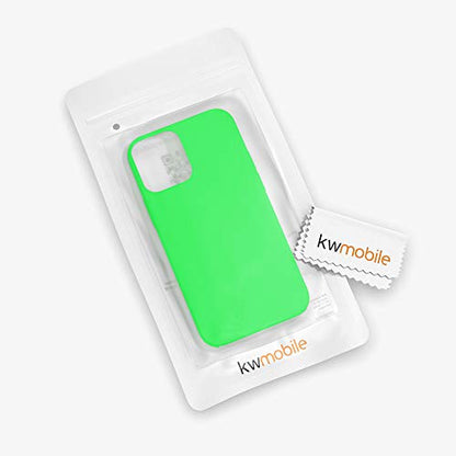 kwmobile Case Compatible with Apple iPhone 12 / iPhone 12 Pro Case - TPU Silicone Phone Cover with Soft Finish - Lime Green - color: lime green, size: iPhone 12 / iPhone 12 Pro