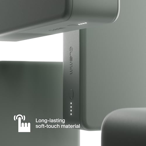 Clemm Portable Charger 30000mAh, Power Bank for iPhone, Samsung, iPad & Laptops, 3 Ports (USB-A + 2× USB-C), Quick Charge & Power Delivery, Up to 6 Phone Charges or 1 Laptop Charge, Green