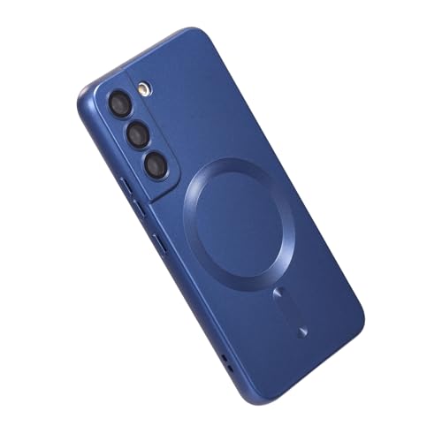 Magnetic for Samsung Galaxy S21 Case,Soft Silicone Slim Fit Anti-Scratch Phone Case Cover with Camera Protection,Compatible with MagSafe,Dark Blue - color: Dark Blue, size: S21